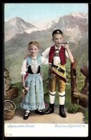 AK Appenzeller-Tracht, Knabe und Mädel