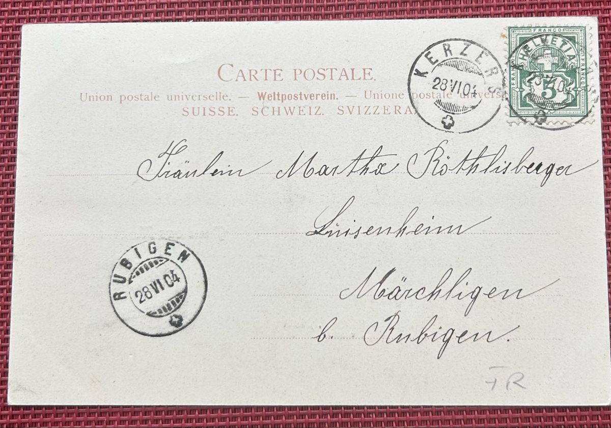 Cartoline postali: Gruss aus Kerzers 3-Bildrig  – Usato da Horw venduto da Tellbub 1