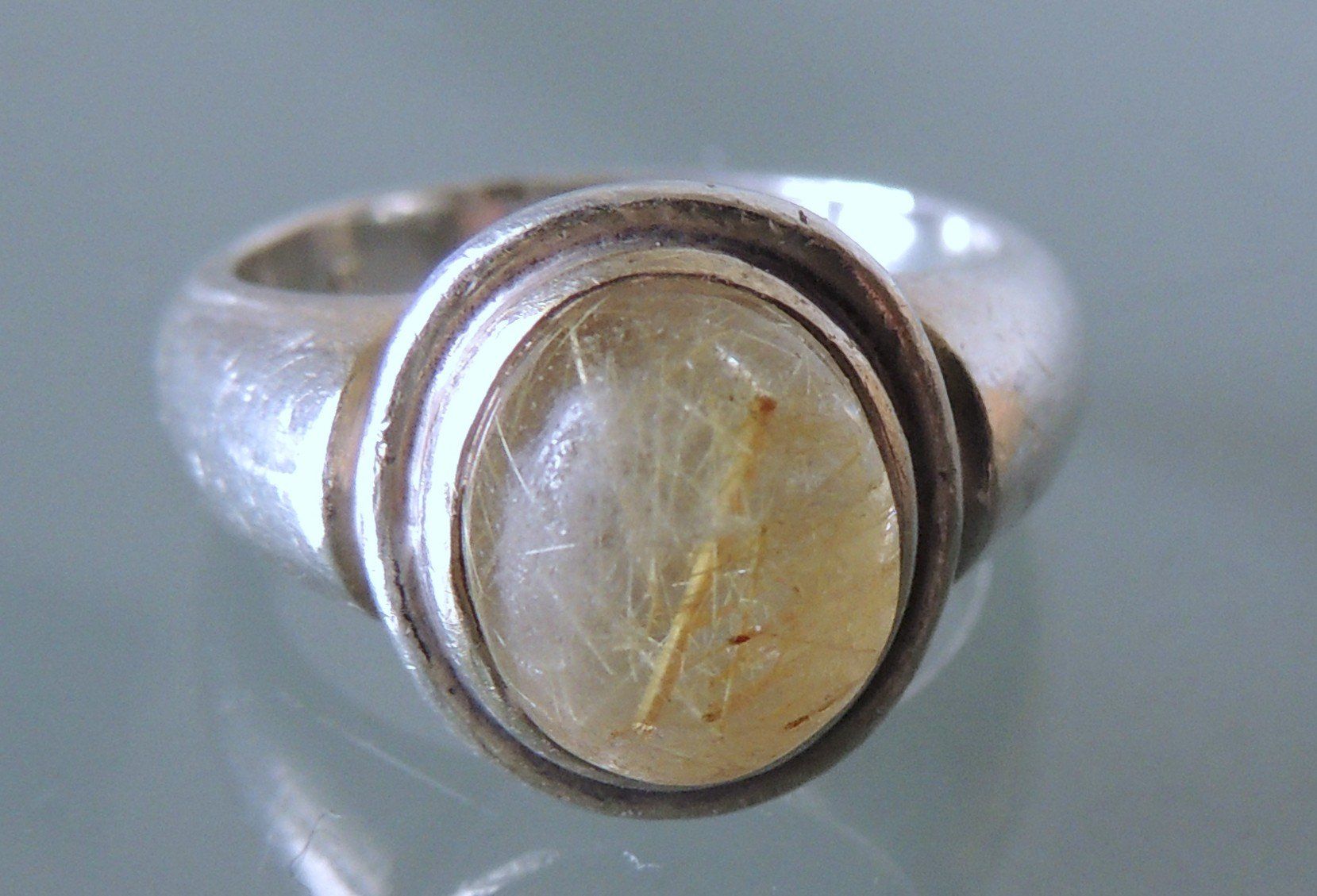 Ringe: Rutilquarz Silber 925 Fingerring Gr. 53 – Gebraucht aus Waldenburg von schaller707 1