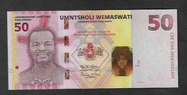 Swaziland  50  Emalangeni  2024  Bankfrisch