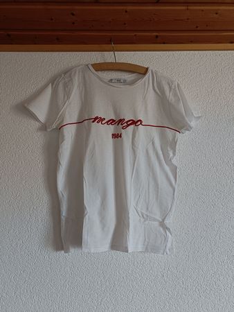 T-shirt Mango blanc - Taille XS/34