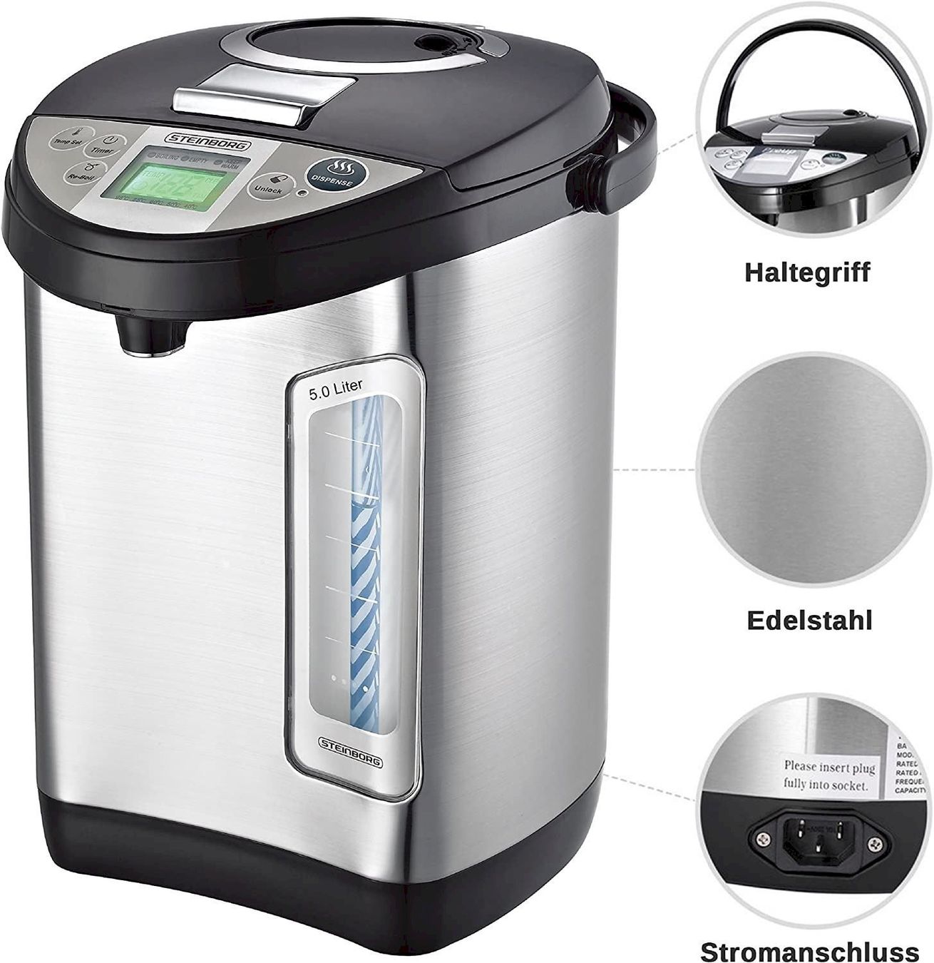 Bollitori: Steinborg Thermopot 5 Liter – Nuovo e nell'imballaggio originale da Bottighofen venduto da zaap 1