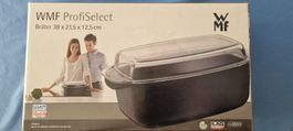 WMF ProfiSelect Bräter mit Glasdeckel, 38x21.5x12.5cm NEU!