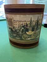 Vintage paper bin - Elegant Horse Carriage Design