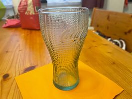 CocaCola Glas, Milchglas-Design - 0.3l