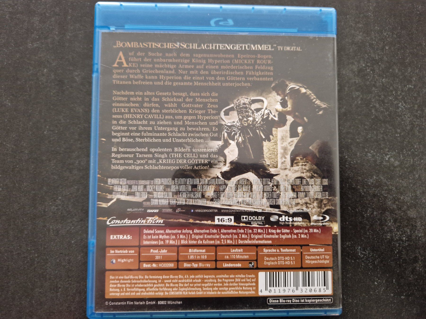 Alle DVDs: Krieg der Götter Blu-Ray – Gebraucht aus Buchs SG von Herc01 2