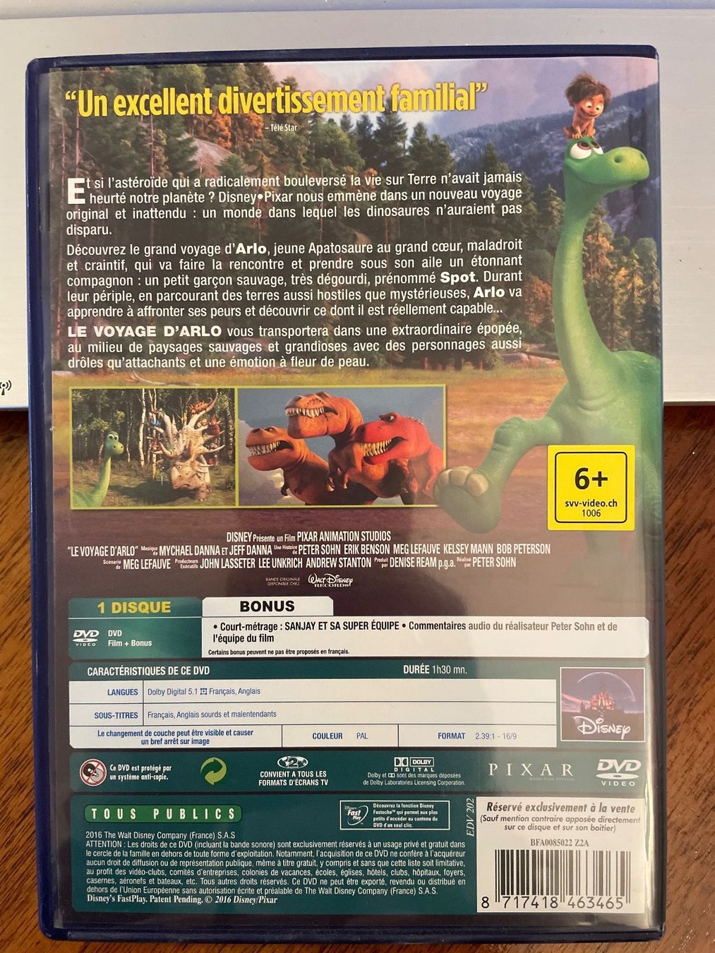 Alle DVDs: DVD Le Voyage d'Arlo – Gebraucht aus Genève von Livsonman 1