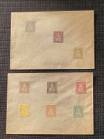 Set sitzende Helvetia auf Brief - 1882