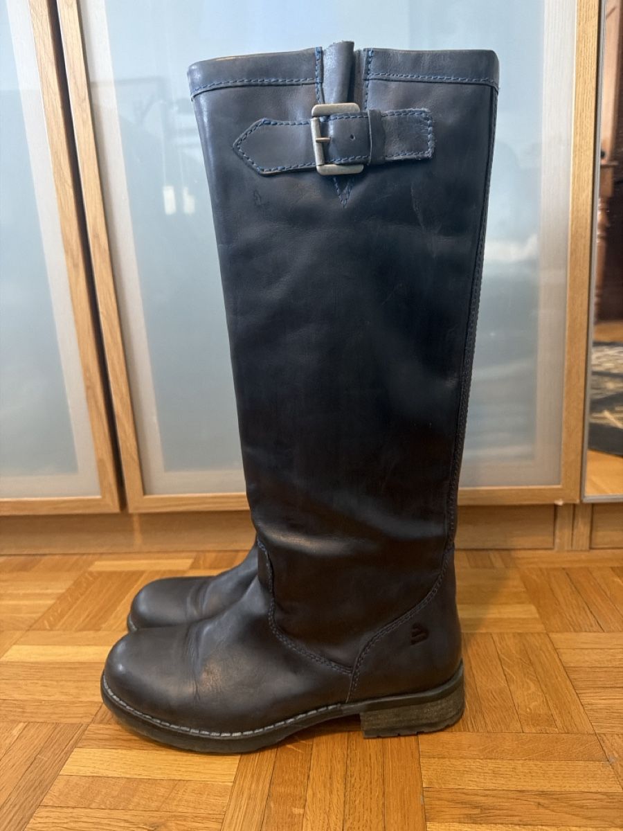 Scarpe da donna: Bottes bleues en cuir P39 – Usato da lausanne venduto da Bigmama777 2