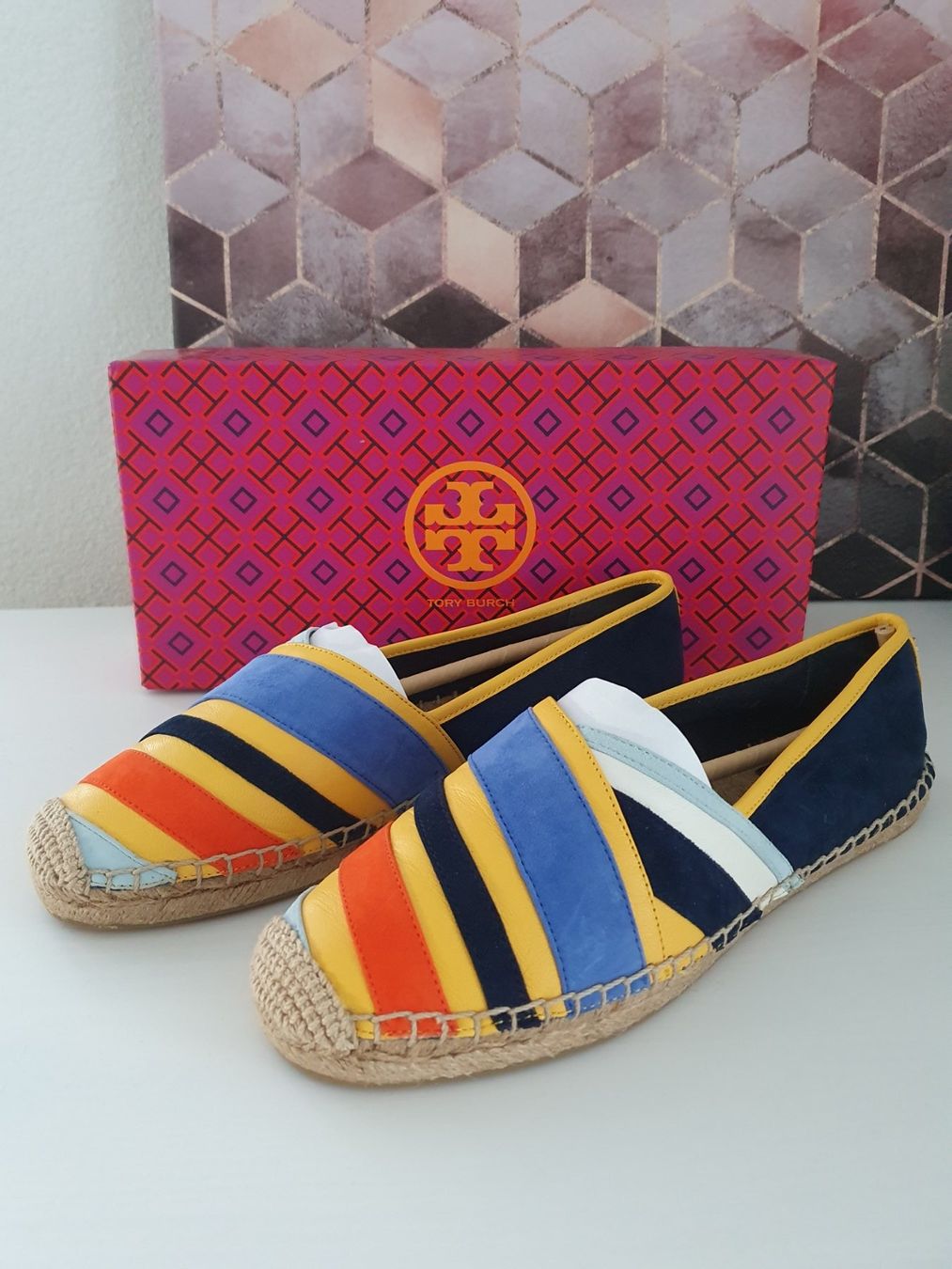 Tory Burch Damenschuhe: Schuhe Tory Burch, Leder, Größe 40,5, bunt, – Neu und originalverpackt aus Zuchwil von ger_ws6t 1