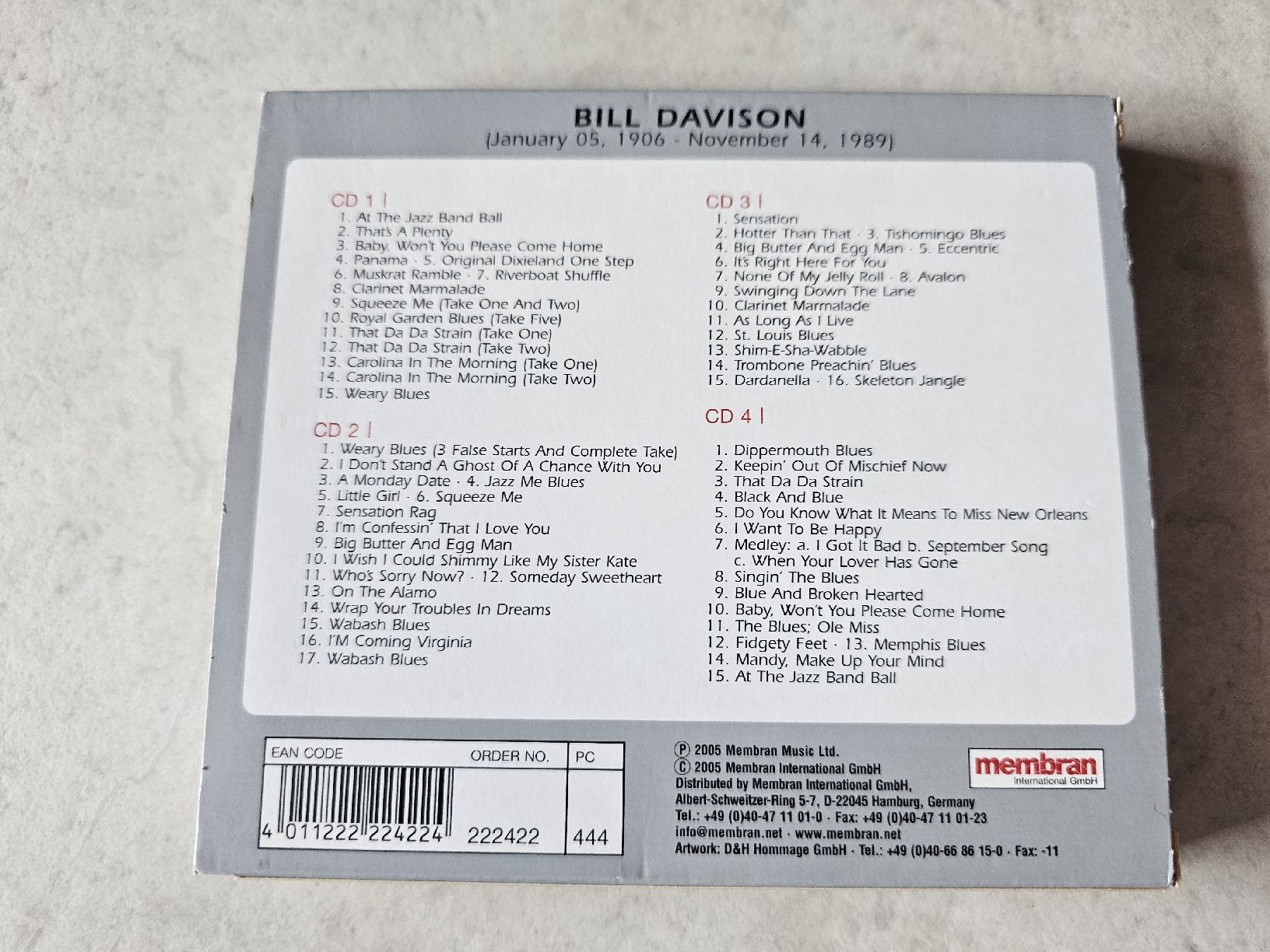 CDs: Bill Davison  -  Quadromania  /  4 CD's – Gebraucht aus Schneisingen von backstore24 1