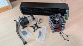 EKWB -D5 PMW Pumpe / Thermalkake CPU-Kühler / 48cm Kühlblock