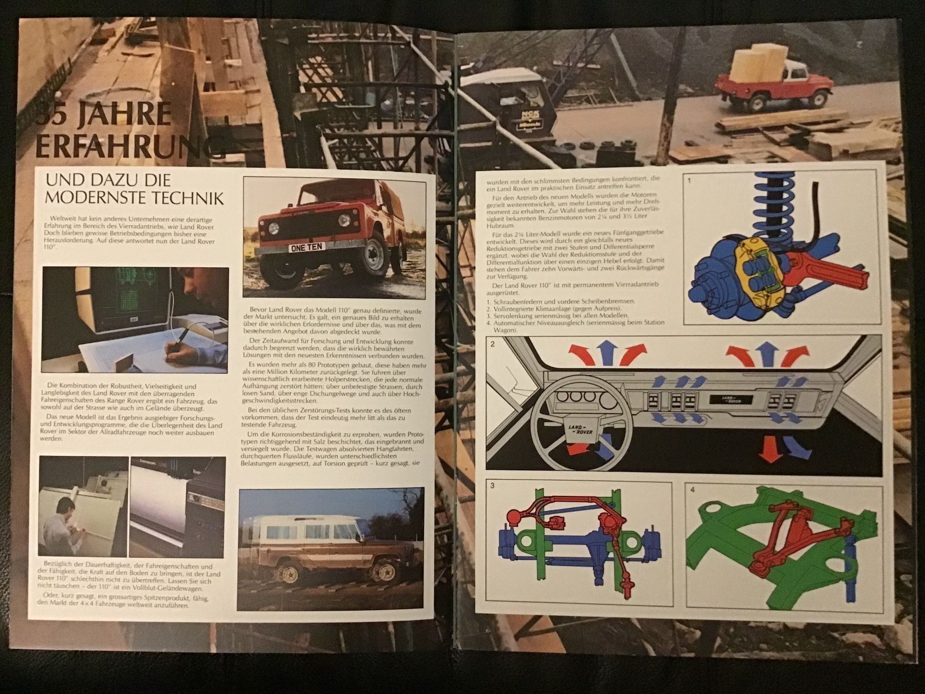 Land Rover Documenti: Land Rover 110 Verkaufsprospekt – Usato da Scherzingen venduto da Starseller62 3