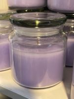 Neu Duftkerzen Lavendel im Glas/mit Gummidichtung/330g/OVP