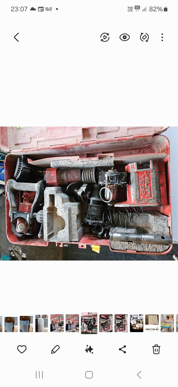 Hilti Trapani: Hilti TE 92 Versch. Ersatzeile. – Difettoso da Oberburg venduto da znas