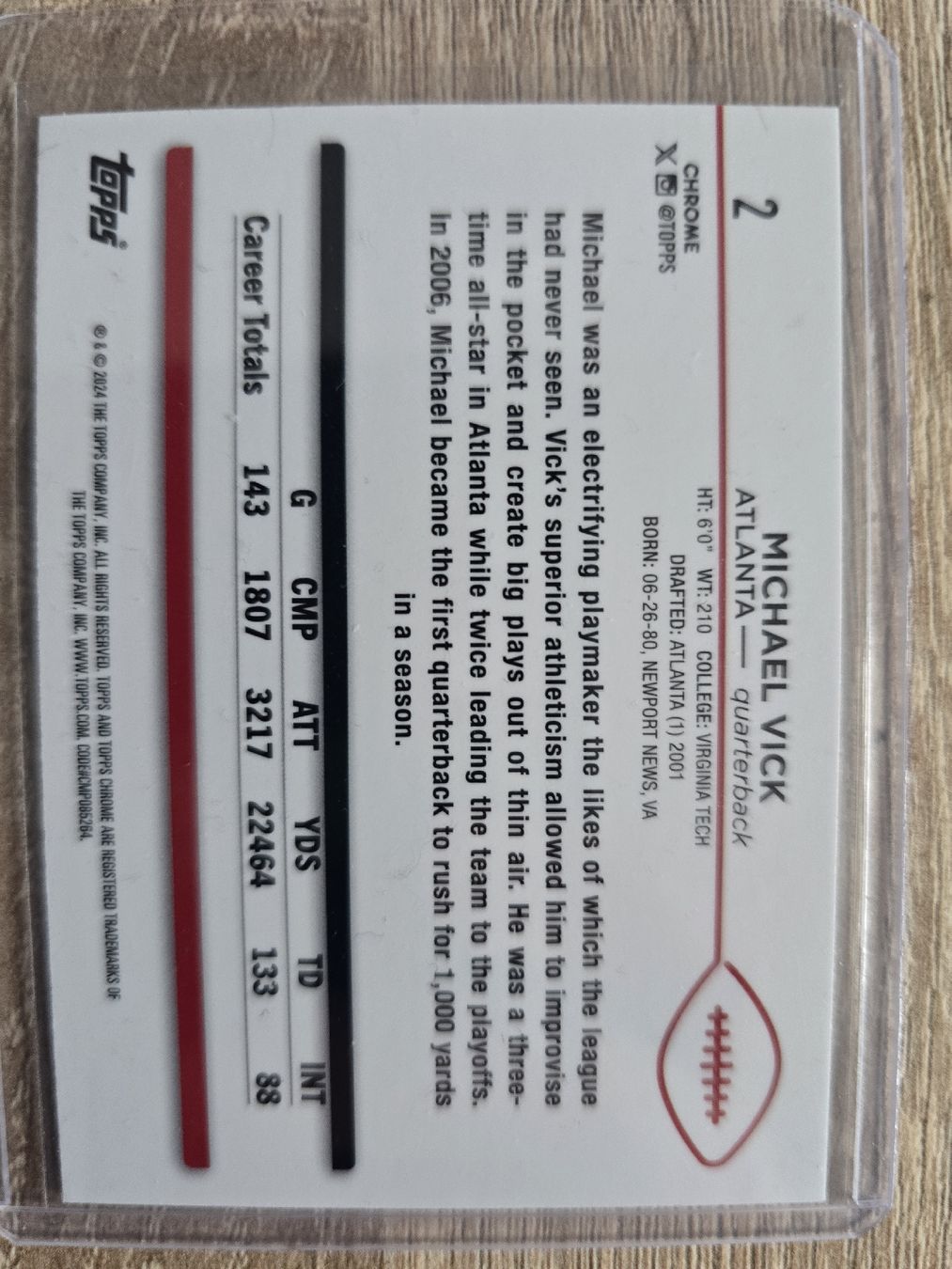Topps Carte collezionabili: Topps Chrome Michael Vick /150 – Nuovo (secondo la descrizione) da St. Gallen venduto da SaintCity 1