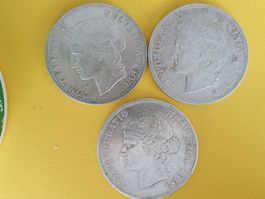 3 x 5 Franken 1908  Top qualité ( Poste A+ )