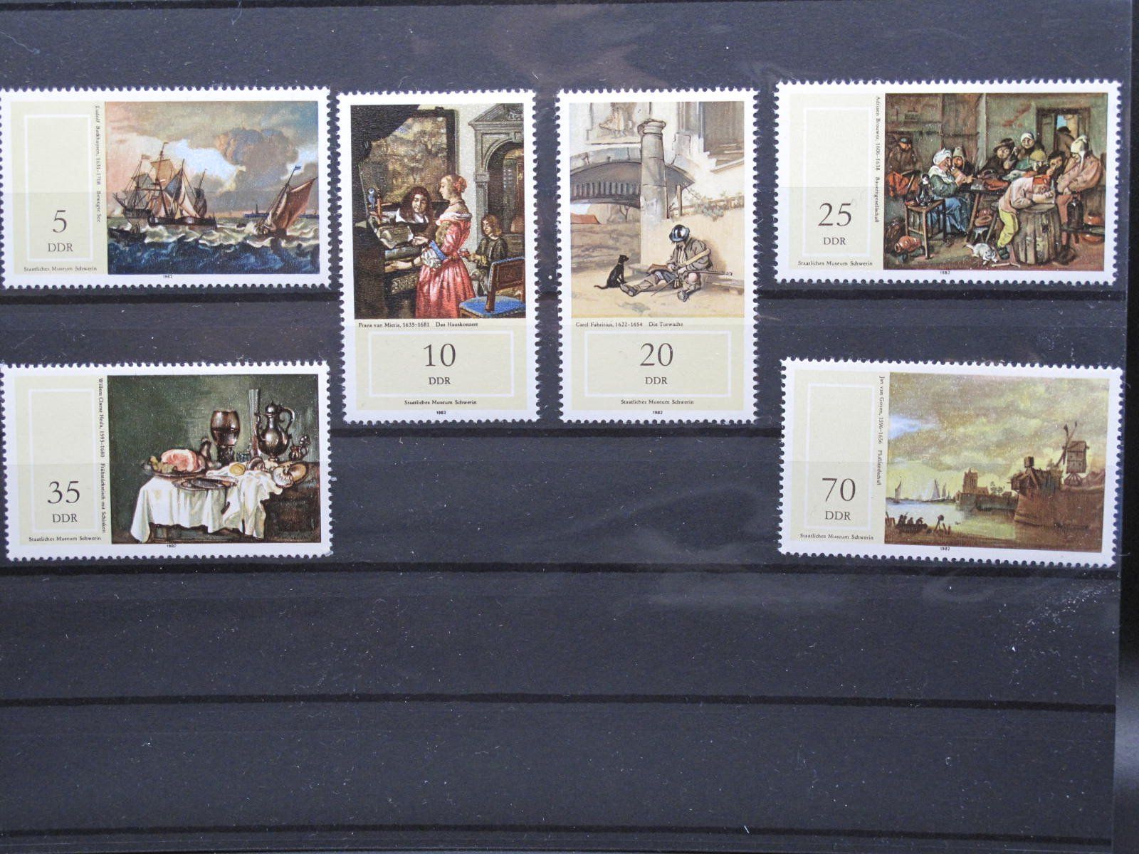 Tutti i francobolli: DDR 1982 Schwerin Staatliches Museum  ** – Usato da Wil SG venduto da fva01