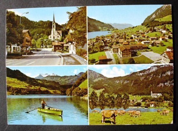 Cartoline postali: 7 x Ansichtskarten LUNGERN – Usato da Jona venduto da philajona 1