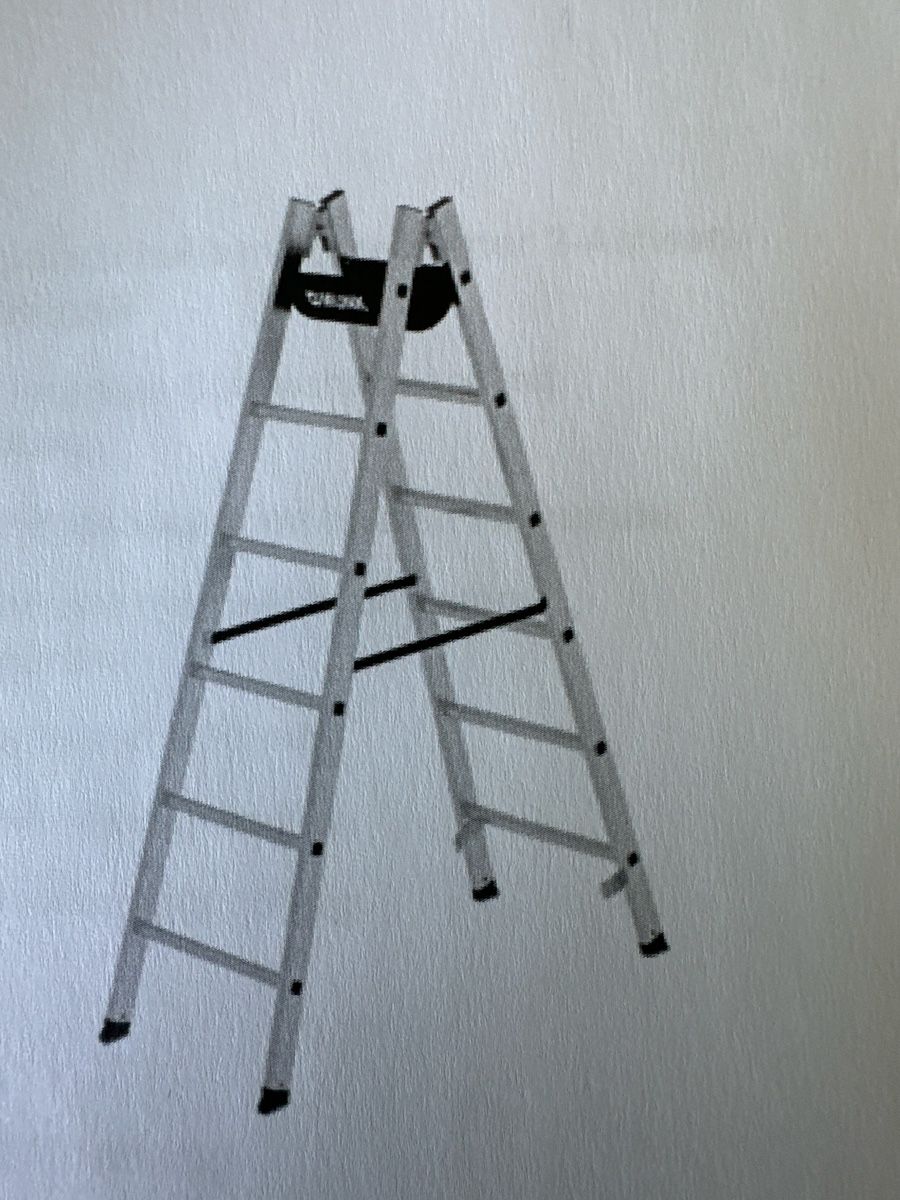 Scale: Stehleiter 2x6 Sprossen ALU Bockleiter – Nuovo e nell'imballaggio originale da Trüllikon venduto da angela4444 4
