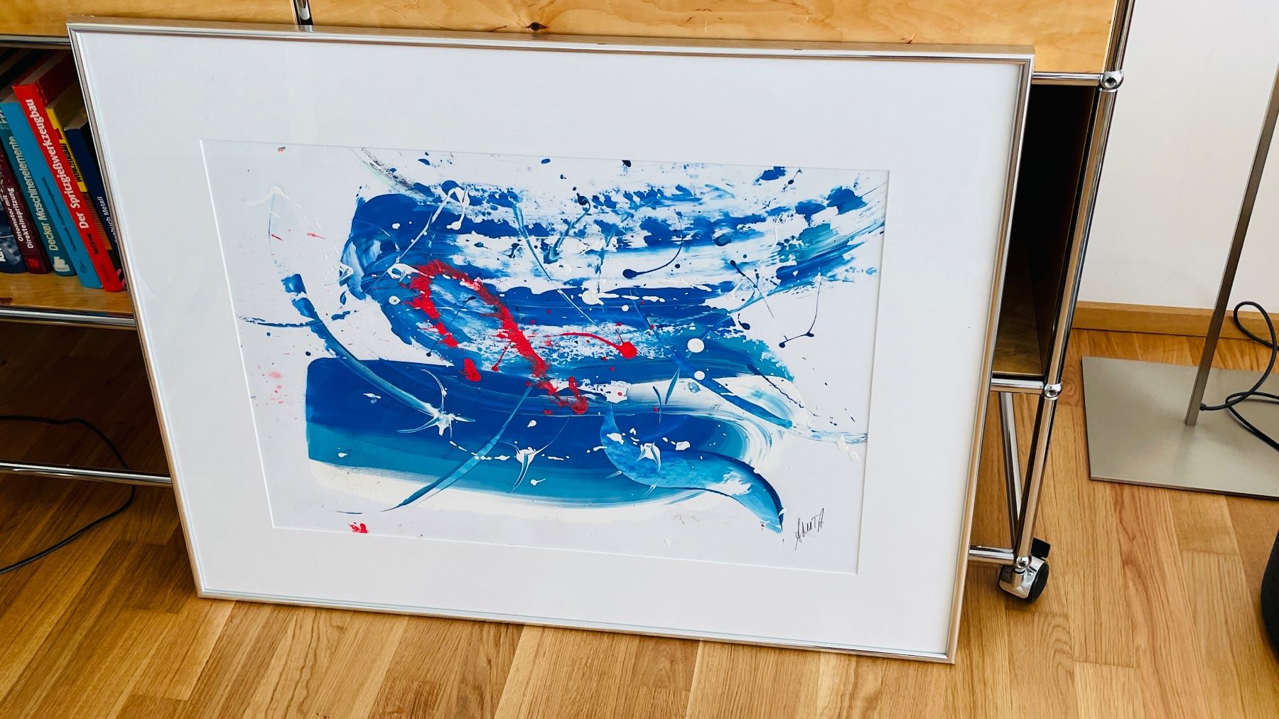Gemälde: blauer Vogel – Gebraucht aus Schellenberg von Geigensee
