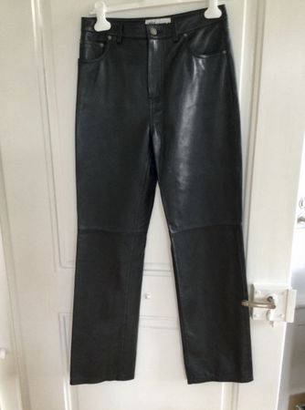 Lederhose Zara, Schwarz, Gr. 36, neuwertig