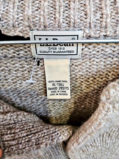 Maglioni & Felpe: L.L.Bean Pullover aus 100% Lammwolle - XL-Tall - Beige – Usato da Zug venduto da vinokilo 4