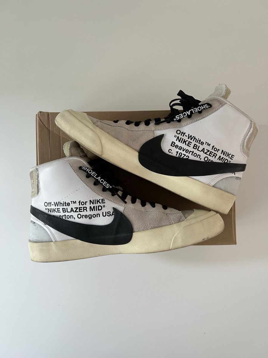 Nike Herrenschuhe: Off-White × Nike Blazer Mid 'The Ten' – Gebraucht aus Gockhausen von pierrezhh 1