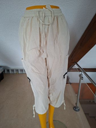 Boom Baba Sommerhose L/ XL, beige, Neu, bequem