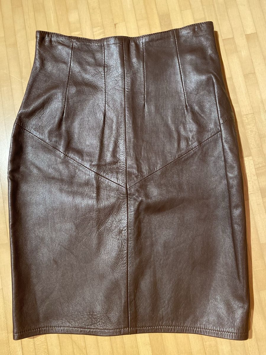 Gonne: Vintage Leder Jupe – Nuovo (secondo la descrizione) da Eggersriet venduto da VintageCouture86 1