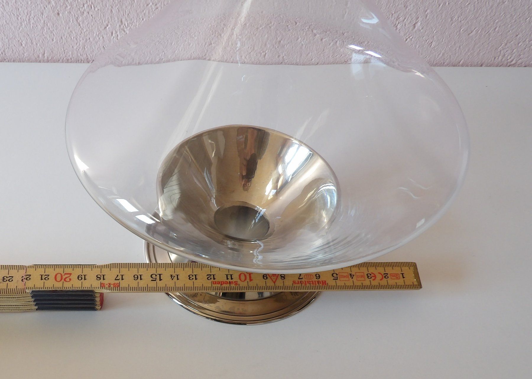 Caraffe: eleganter Weindekanter mit Standfuss – Usato da Niederlenz venduto da Steff99 6