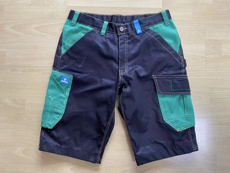 HATEX Shorts Arbeitshose Gr. 44 schwarz grün top!