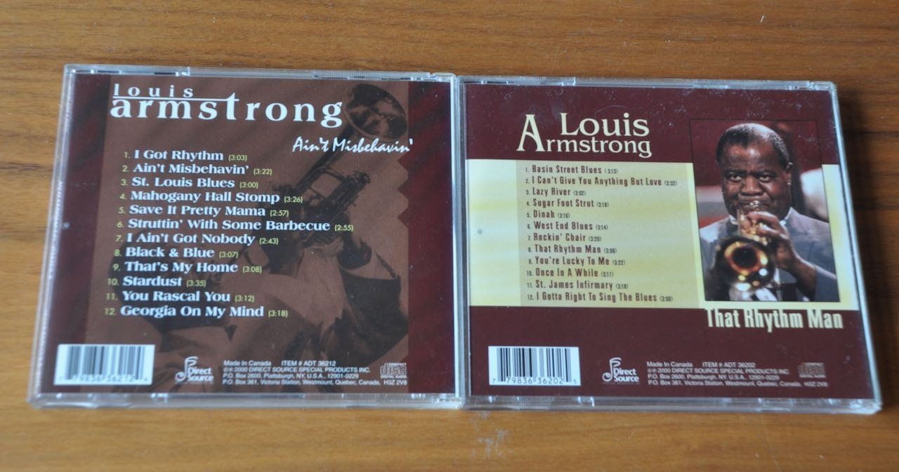 CDs: Louis Armstrong 2 CD's (Compilations) – Gebraucht aus Basel von  1