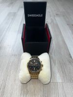 Swisseagle Uhr Chronograph Gold Flieger/Dienst Zustand gut