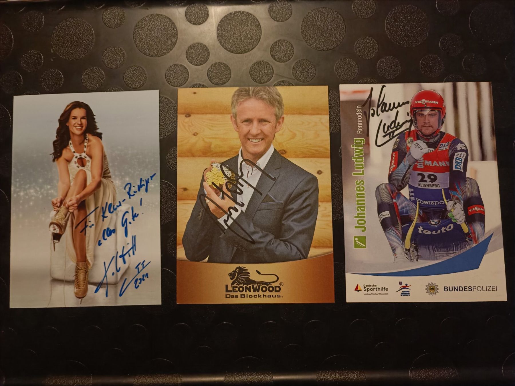 Autographes: Olympiasieger Set - 3 handsignierte Karten – D'occasion à Menziken par Artographs