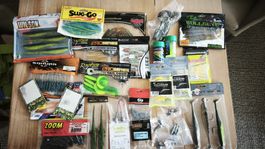 Köderset Diverses Gummis Snaps Stahlvorfach Jigs etc. 