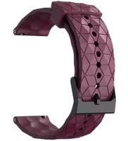 22mm Silikon Rubber Uhrenband Weinrot, Uhrenarmband