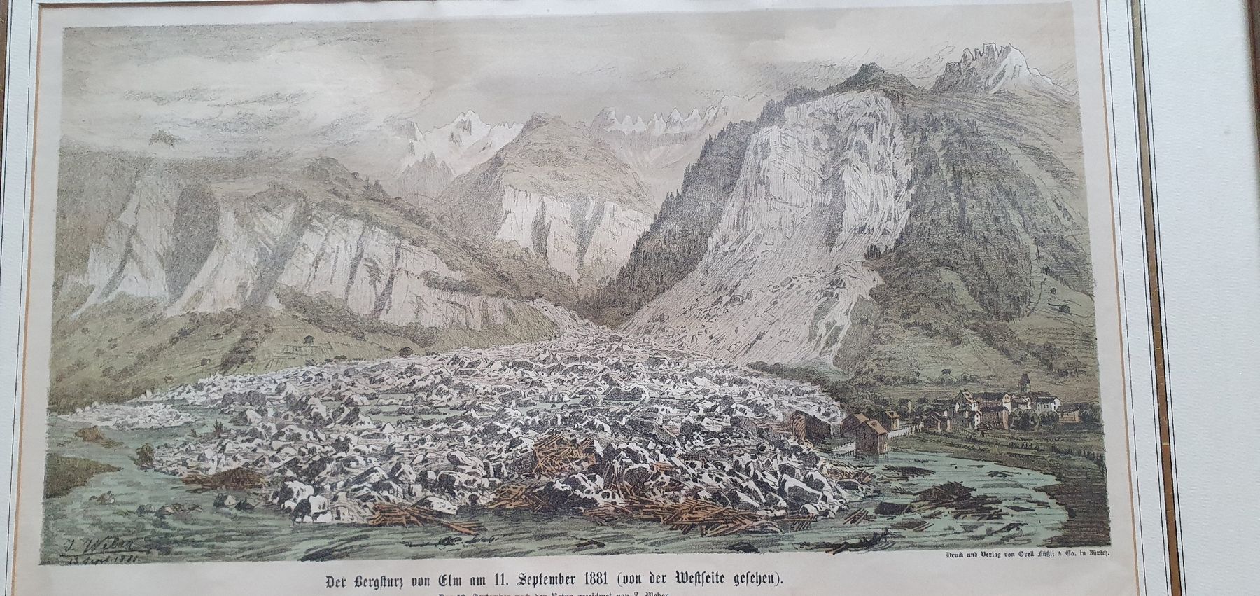 Foto & Immagini: Bild - Der  Bergsturz von Elm – Usato da Kreuzlingen venduto da Rschweiz1 4