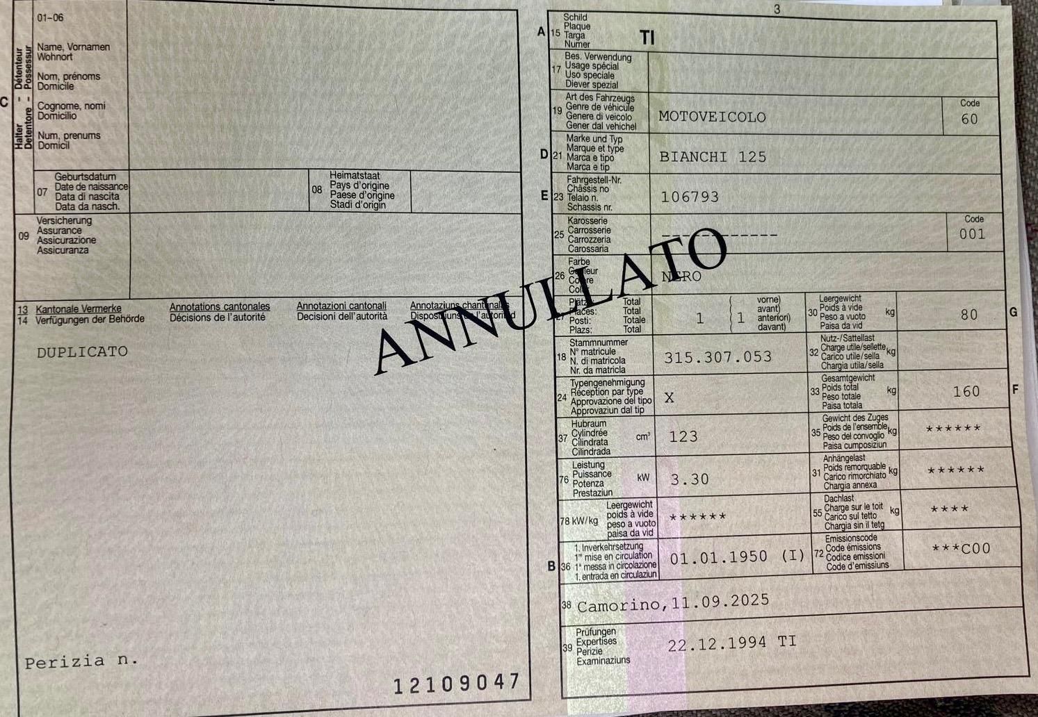 Strada: Bianchi Bianchina 125 – Usato da Dintikon venduto da Pady6 6