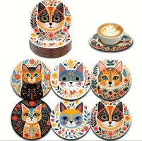 6 Katzen Untersetzer