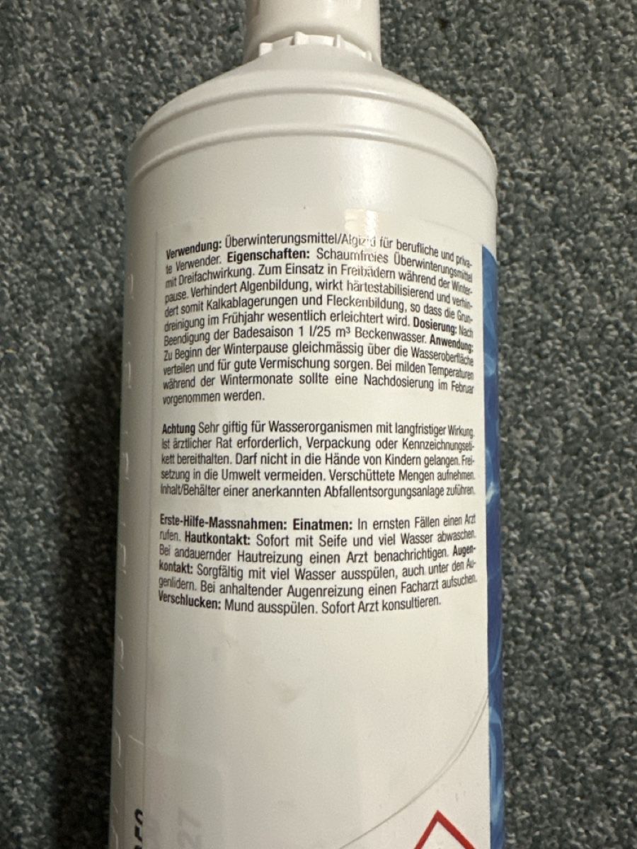 Prodotti di pulizia: Vita Bad Winterfit Algenbekämpfung 1 Liter neu – Nuovo e nell'imballaggio originale da Baltschieder venduto da YmroBe 1