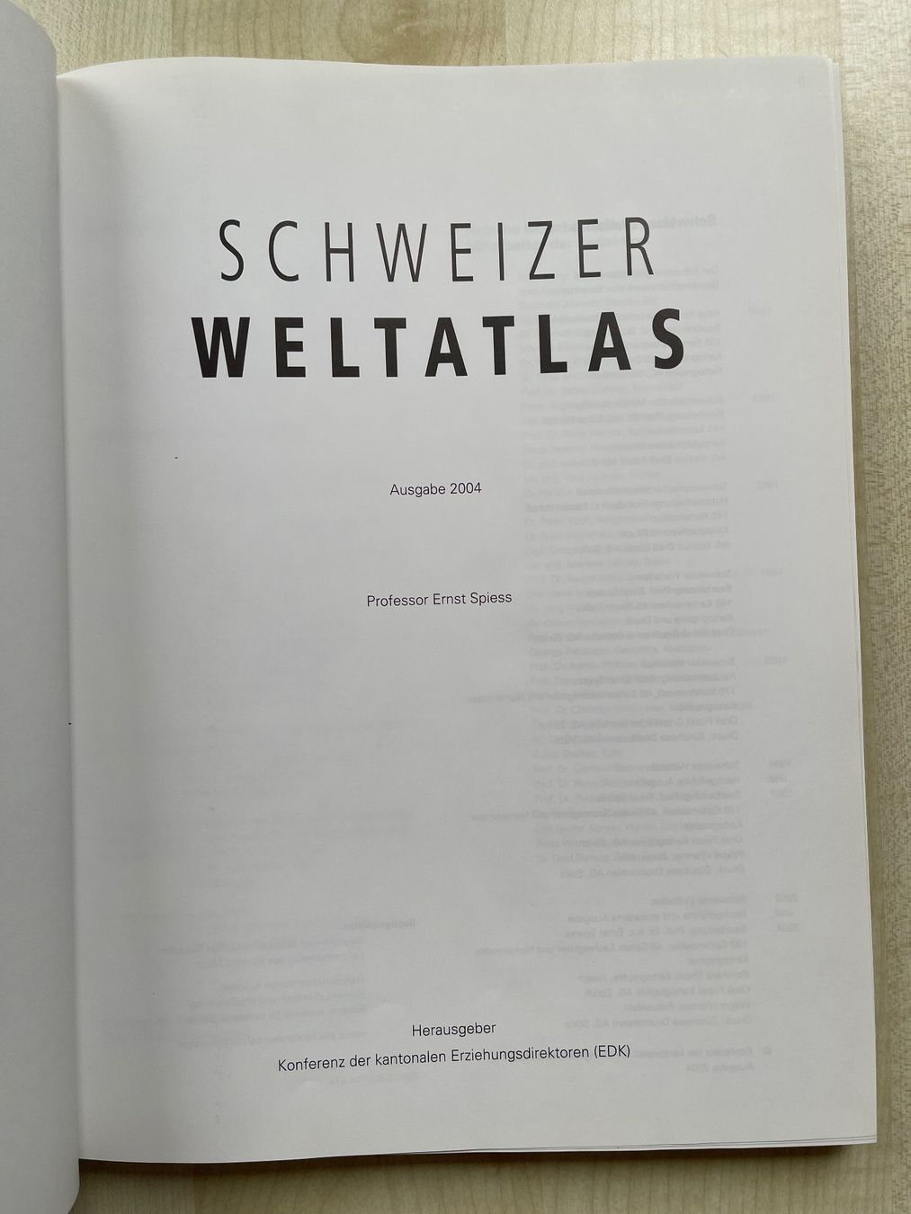 Libri: SCHWEIZER WELTATLAS 2004 – Nuovo (secondo la descrizione) da Kölliken venduto da Hap-7 1