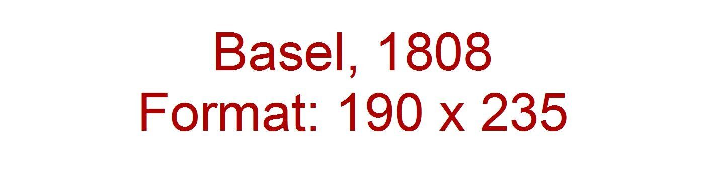 Tutti i francobolli: Basel, 1808 – Usato da Flamatt venduto da samowarow 1