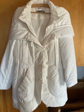 Winterjacke, weiss, Gr. M, mit Kapuze, Top Zustand! (51)