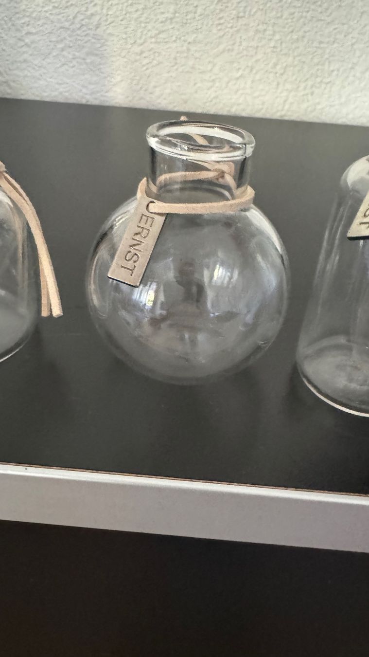 Vasi & Recipienti: ERNST 3er Set Mini Glas Vasen - schlichte Skandideko – Nuovo (secondo la descrizione) da Riehen venduto da To120 8