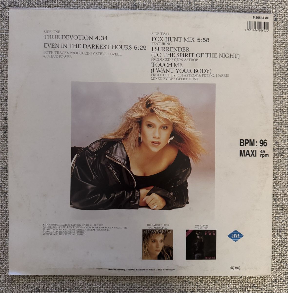 Dischi in vinile: Samantha Fox -  True Devotion  - 12" Maxi - 80s – Usato da Rorbas venduto da BlackstarRecords 1