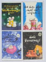 4er Set Vintage - Diddl Karte - Karten - Geburtstagskarte