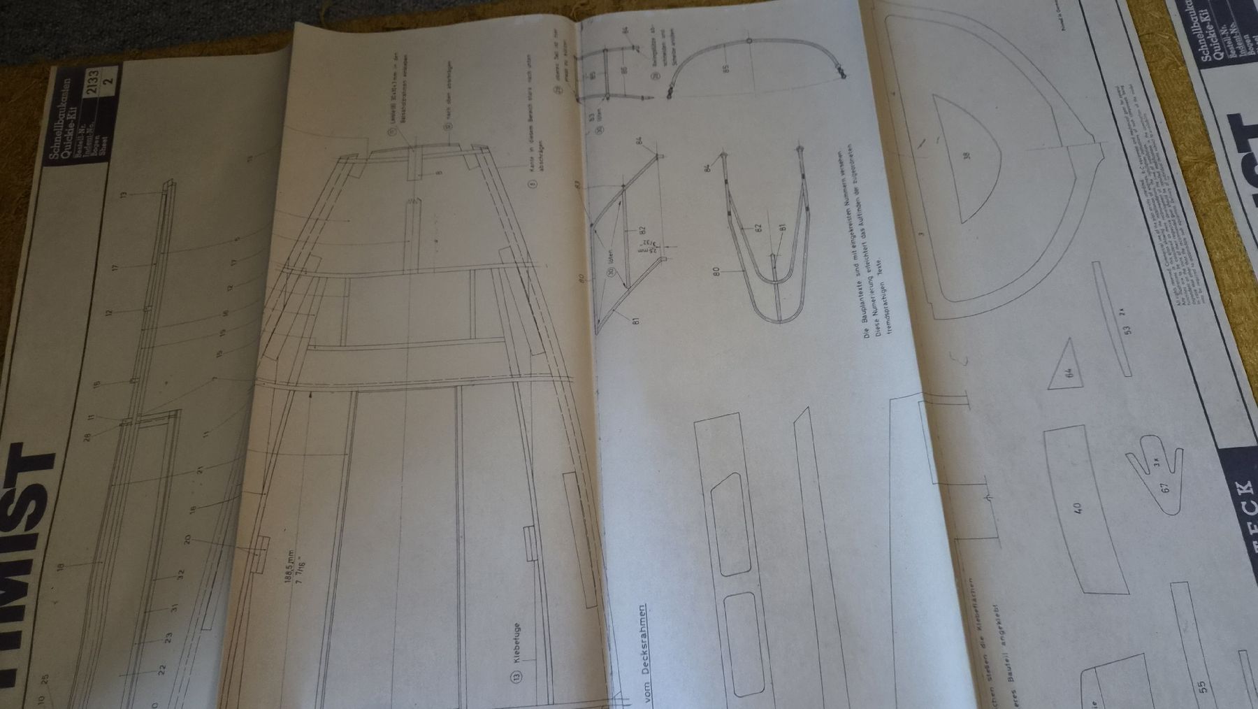Graupner RC Kits de montage: Graupner Optimist RC Einbau-Plan Bauplan Vintage  – D'occasion à Kölliken par MissesBossTop1 4