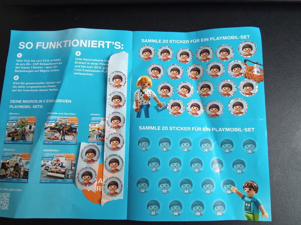 DVCED PLAYMOBIL MANIA EXCLUSIVITE MIGROS LOT 71764 71765 71766 71767 71768 NEUF