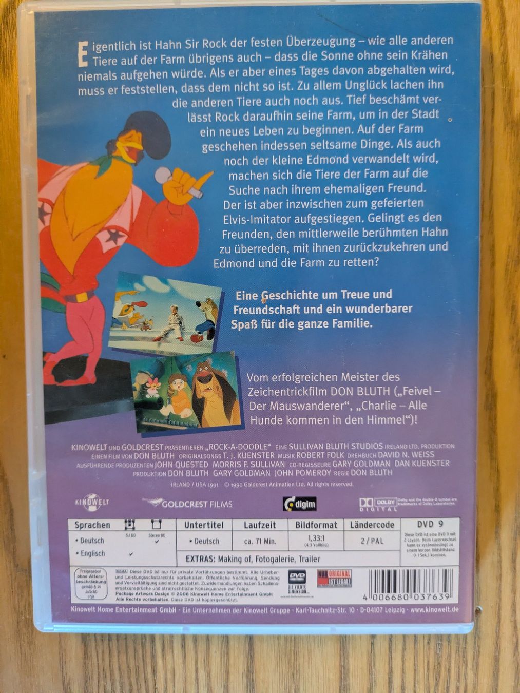 Alle DVDs: Rock-a-Doodle (DVD - Deutsch) – Gebraucht aus Männedorf von Pacer19 1